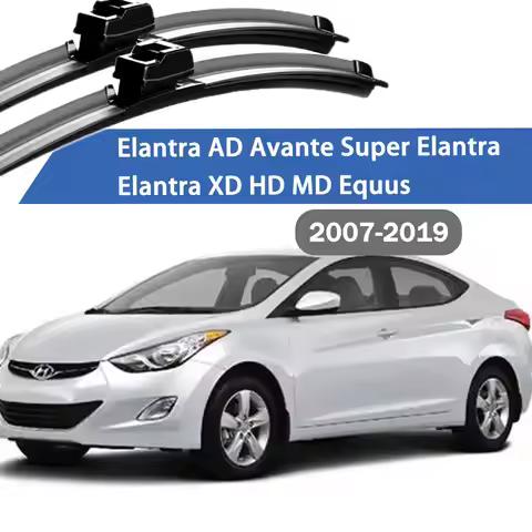 Front Windshield Windscreen Wiper Blades Carbon Fibre Wipers For Hyundai Elantra AD Avante Super Ela