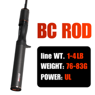 SEASIR Black Arrow Fishing Rod 1.5M-1.8M/4.92FT-5.90FT 76G Lure Weight 0.8-10g UL Carbon Fiber FUJI