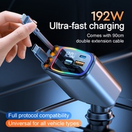 175 W 4 In 1 Car Charger Scalable Cable Suitable Fast Charge Mobile Phone Adapter For All Mobile Pho