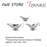 Qware Stainless Steel Economical Gravy Boats / Sauce Dipper Pot / Snack Food / Steak Sauce Dipper (4