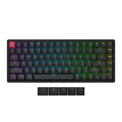 Keychron K2 Version 3 QMK Wireless Custom Mechanical Keyboard Double-Shot Cherry Profile PBT Keycaps