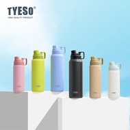 {Custome Name} Tyeso Vacumm Tumbler Tahan Sejuk Large Capacity Stainless Steel Thermos With Handle O