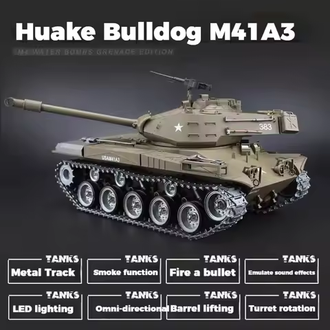 Henglong Remote Control Battle Tank M41A3 3839 1 Simulation Multifunctional Acousto Optic Competitiv