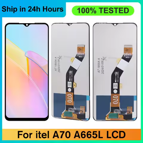 6.6“ AAA Quality For Infinix Itel A70 LCD itel A665L Display Touch Screen Digitizer Panel Assembly R