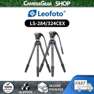 Leofoto LS-284CEX、 LS-324CEX Carbon Fiber Tripod with Integrated Leveling for video
