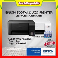 EPSON L3210/L3216/L3250/L3256 ALL IN ONE INK EcoTank WIFI PRINTER Original Epson Refill Ink (BLACK/W