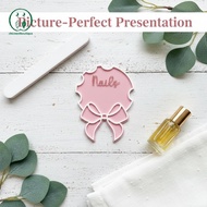 [Chicnest] Acrylic Bowknot Nail Art Palette Ins Style Textured Nail Photo Prop for Nail Blogger Cont