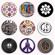 Vintage Peace Symbol Collar Anti-War Badge Brooch Love Peace Sign Pins For Women Clothing Accessorie