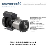 ปั๊มน้ำ Grundfos กรุนด์ฟอส CM3-2 A-R-A-E-AVBE F-A-A-N