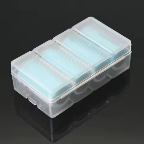 2 4 Slots CR123 16340 Battery Storage Boxs Transparent Hard Plastic For 16340 CR123A CR2 Battery Hol