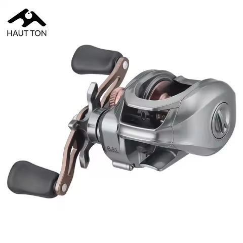 HAUT TON Exquisite Baitcasting Fishing Reel, 6.3:1 Gear Ratio, 5+1 Stainless-Steel Ball Bearings, 13