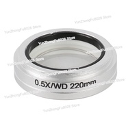 0.5X/WD220 0.7X/ WD136 2X/WD45 Trinocular Binocular Auxiliary Objective Barlow Lens M55 Interface fo
