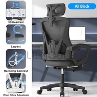 LENOBLE【Malaysia Stock】D1 Office Chair Mesh Ergonomic Chair Computer Gaming Chair With Adjustable Lu