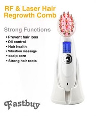 Fastbuy - RF激光紅外線頭皮護理儀器 鐳射健康頭髮梳 保健護理 5合1射頻激光生髮儀