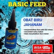 BASIC FEED obat biru jahanam untuk ikan Channa | ikan louhan | ikan pbass mono | ikan arwana