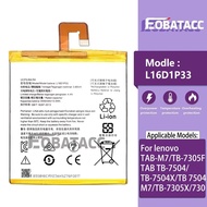100% New Original Battery L16D1P33 For lenovo TAB-M7/TB-7305F/TAB TB-7504/TB-7504X/TB 7504/ M7 /TB-7