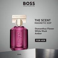 น้ำหอมผู้หญิง BOSS The Scent Magnetic For Her Eau De Parfum - Osmanthus & Musk - Ambery Musky EDP Pe