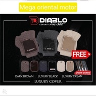 CAR CARPET 7D DIABLO ALL NEW CRV TURBO 2024-2025 7 SEATER FULL LUGGAGE + COIL CAR LEATHER BASIC CARP