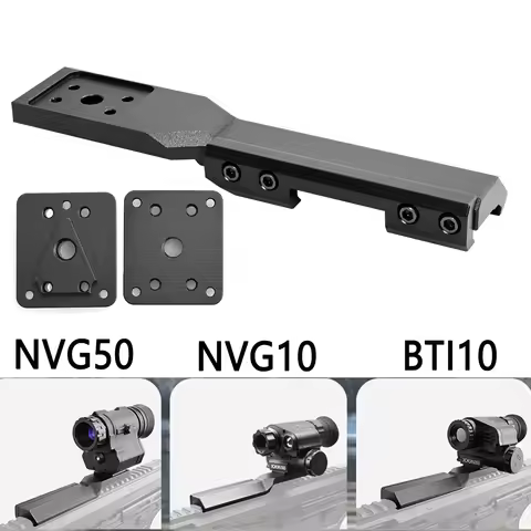 Tactical Aluminum Night Vision Rail Picatinny Mount Bracket Adapter for Hunting NVG10 NVG30 NVG50 BT