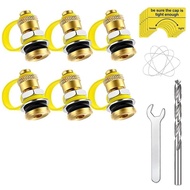 Fuel Gas Can Vent Caps, 6 Pack Upgrade Fuel Gas Can Vent Kit, Used For All For Gas Can Fuel Tank Wat