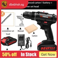 208VF 98VF impact can drill wall rechargeable Electric Cordless Drill 1/2 Battery 25-speed tools cordless screwdriver co