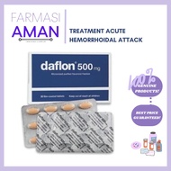 Daflon 500mg Film-Coated Tablets (Hemorrhoid @ Buasir) (15’s / 30’s)