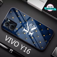 HP Latest VIVO Y16 2022 Glass Softcase [XCN.11] Custom Motif Case AZ VIVO Y16 2022 Name Trinkets - C