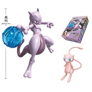 ไปกันเถอะ! Pokemon Building Block Pikachu Charmander Bulbasaur Squirtle Mewtwo ประกอบตุ๊กตาของเล่นเด