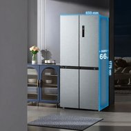 Midea | ตู้เย็นไม่มีน้ำค้างแข็ง 2 ประตูเปิดขวาง ความจุสูง 480 ลิตร