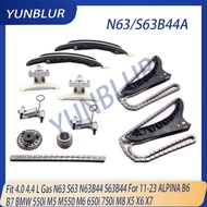 Engine Timing Chain Kit Fit 4.0 4.4 L Gas N63 S63 N63B44 S63B44 For 11-23 ALPINA B6 B7 BMW 550i M5 M