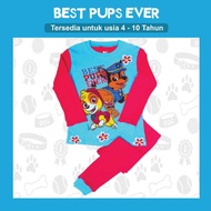 4-10T BEST PUPS EVER PAW PATROL LONG-SLEEVED CHILDREN'S PAJAMAS