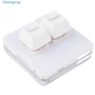 SHIGONG Copy Paste Keypad, Acrylic Mini Custom Mini 2 Key Keypad, Keypad Accessories Illumination Re