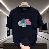 S-3XLnew23 Plush Cotton Count High Quality Gram3202025P25COD T-Shirt Black White Double Yarn Cotton 