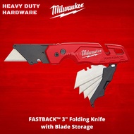 Milwaukee FASTBACK 3" Folding Knife w/ Blade Storage 48-22-1502X