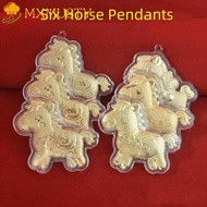 MXMUSTY Golden Horse Accessories, Creative Year of Horse Gold Pony Keychain Accessories, Ornament Ma