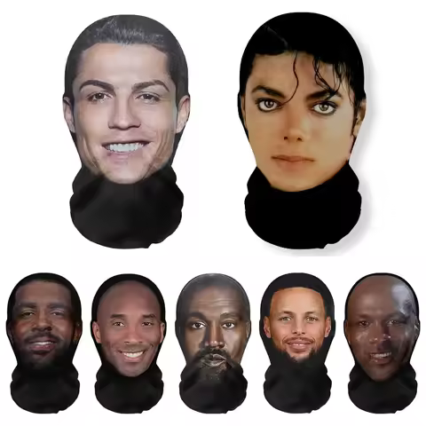 3D Mask Realistic Face Halloween Masks Human Face Cosplay Mask Funny Party Prop Mesh Mask Full Face 