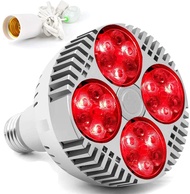 120W Red Light Therapy 24LED Deep Bulb Heat Device 670 Nanometer Red & Near Infrared Lights