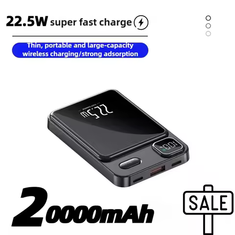 20000mAh Magsafe Magnetic Wireless Super Fast Charging Power Bank Mobile Power Bank Suitable for IPh