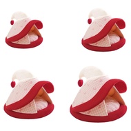 [szluzhen3gv] Velvet PP Cotton Dog Tent Bed Cozy Pet House for Autumn Winter Cats Comfortable Sleepi
