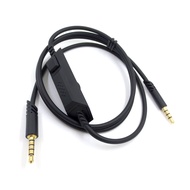 Black Durable AUdio Cable Earphone Cable for  Astro A10 A40 Gaming Headset Headphones Accessories