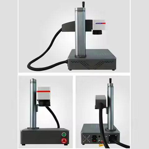 JM Fiber Laser Marking Machine 20W Carved Nameplate Metal Max Portable Desktop Cutter Engraver Patte