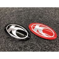 🔰 KYMCO 5.4cm Black Red Aluminum Alloy Waterproof Sticker LOGO LOGO Three-Dimensional Sticker Modeli