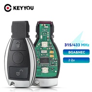 KEYYOU 2 ปุ่ม 315 Mhz/433 Mhz รีโมทกุญแจรถสําหรับ Benz Mercedes NEC BGA ประเภท ML SLK CLK CLS W211 W