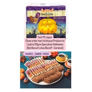 Haloweeen Speculos Caramel Biscuits, 50 pcs Lotus Biscuits