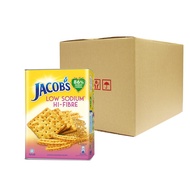 Jacob’s Tin Low Sodium High Fibre (HI-FIBRE) Cream Crackers Carton Pack Configuration : 1 x 8 x 700G
