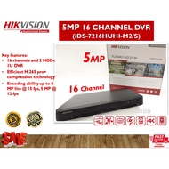 HIKVISION 5MP 16 CHANNEL DVR - HD TVI DVR RECORDER (iDS-7216HUHI-M2/S)