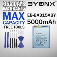 BYONX Battery Bateri EB-BA315ABY Battery for Samsung A31 A315 F / A22 A32 4G / A225 A325 (5000mAh)