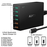 Aukey Charger 6 Iphone Samsung Quick Charge 3.0 Fast Charging New