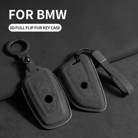 Suede Car Key Case Cover For BMW F10 F20 F30 F34 X1 X3 X4 X5 X6 F11 F15 F16 F25 F31 M3 M4 Car Key Pr