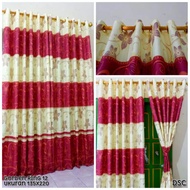 gorden smokring motif mawar merah bata kalem best seller